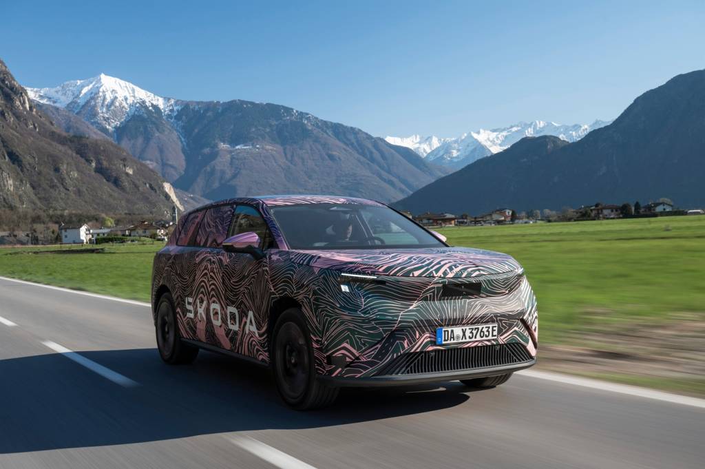 Primeiro vislumbre do Škoda Peaq: O novo topo de gama 100% elétrico - Auto Maran Coimbra