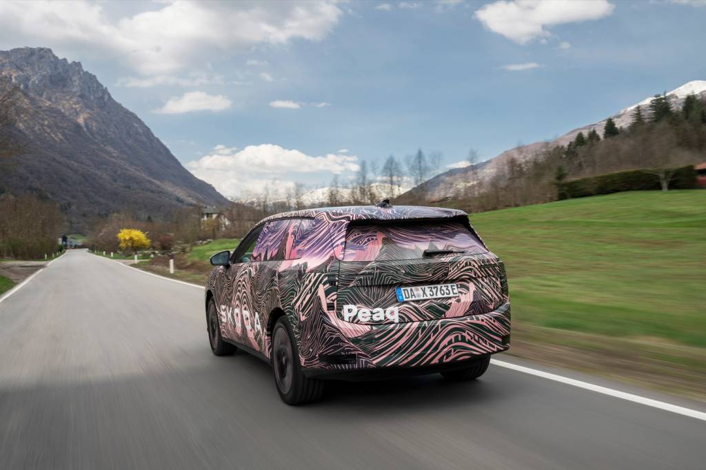 Primeiro vislumbre do Škoda Peaq: O novo topo de gama 100% elétrico - Auto Maran Coimbra