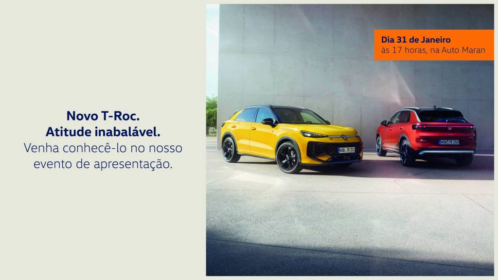 Nova geração do Volkswagen T-Roc chega a Coimbra: Auto Maran prepara evento exclusivo de lançamento - Auto Maran Coimbra