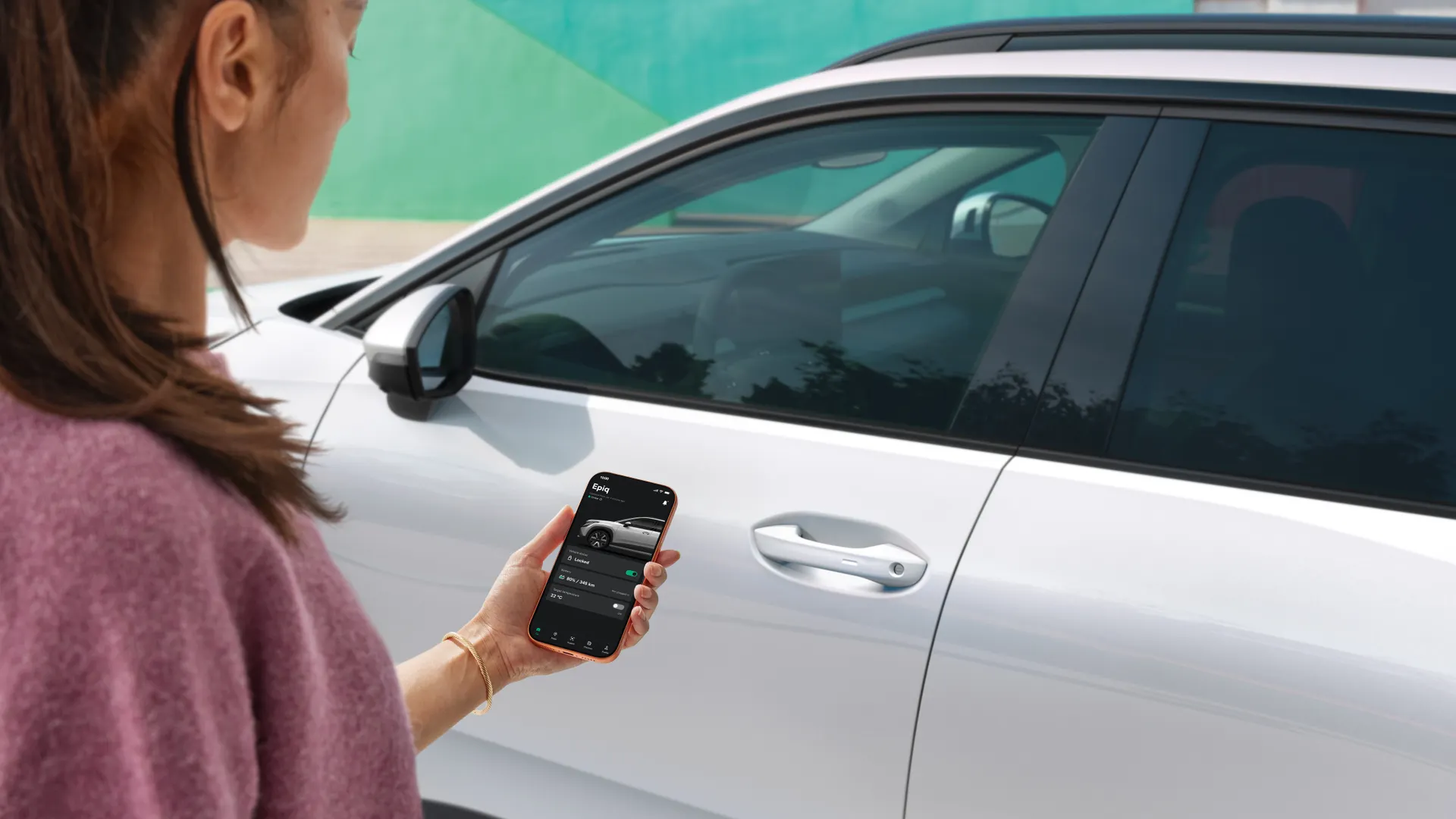 Conectividade MyŠkoda no Škoda Epiq