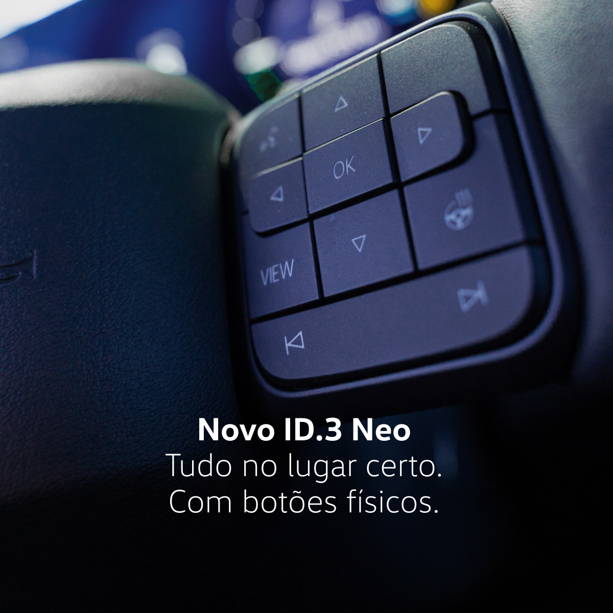 Botões físicos no volante multifunções do Volkswagen ID.3 NEO